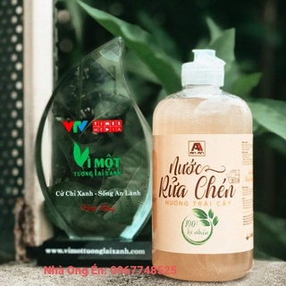 Nước Rửa Chén hữu cơ bồ hòn, Nước Rửa Bát An An 500ml, Không chất tẩy rửa an toàn mọi loại da