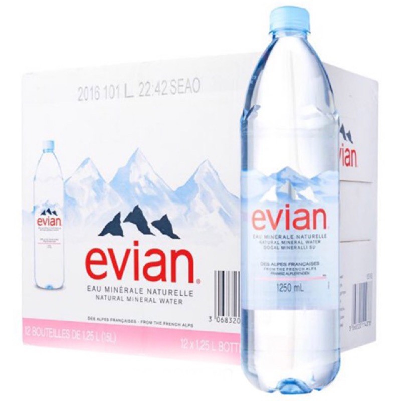 Nước suối Pháp - nước khoáng EVIAN 500ml-1250ml