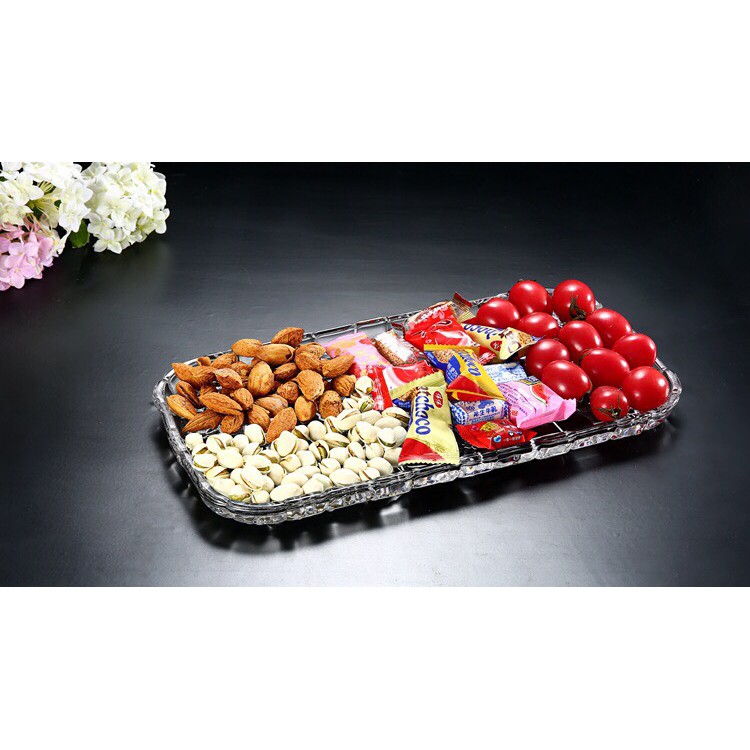 Khay thủy tinh chữ nhật