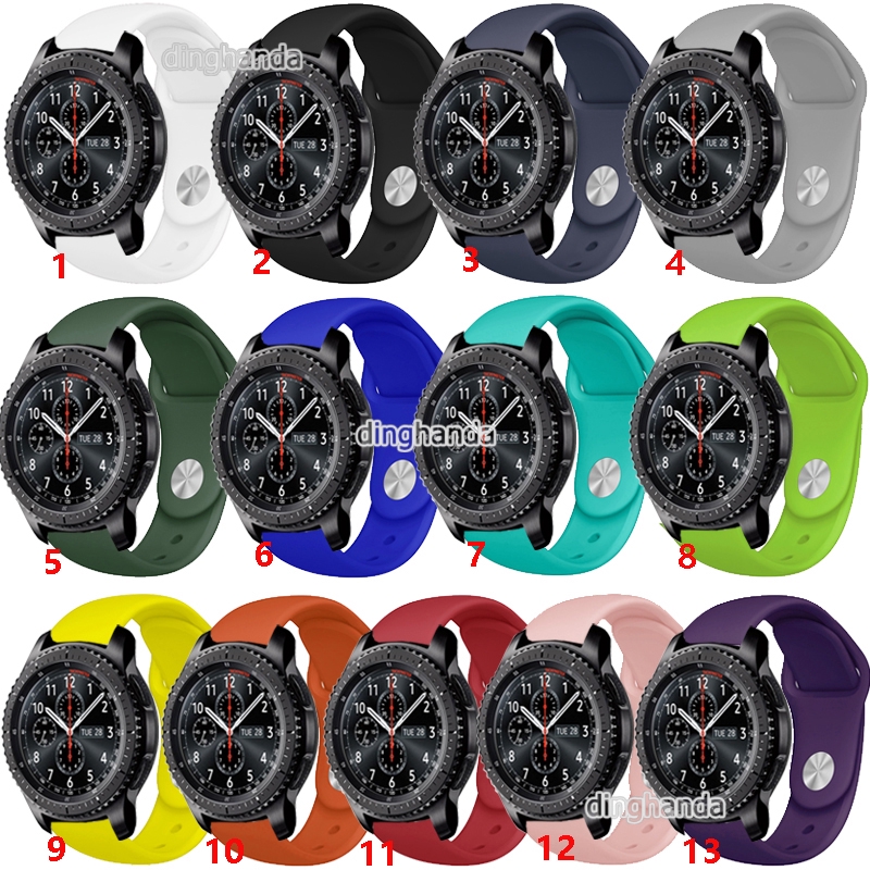 Dây đeo Silicone mềm cho đồng hồ thông minh Samsung Gear S3 Frontier S3 Classic