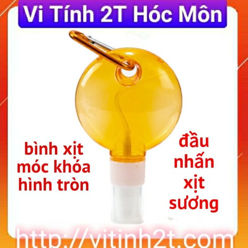 Bình Xịt Khử Khuẩn 60ml Móc khóa Siêu Tiện Dụng ( Ngẫu Nhiên 1 Màu )