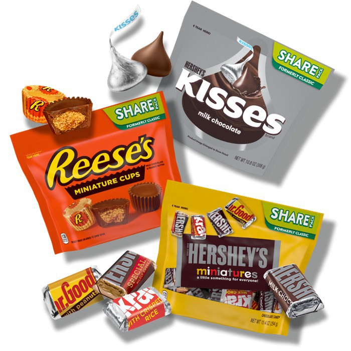 Socola Hershey Sữa Hạnh Nhân Hershey's Nuggets Milk Chocolate 286g