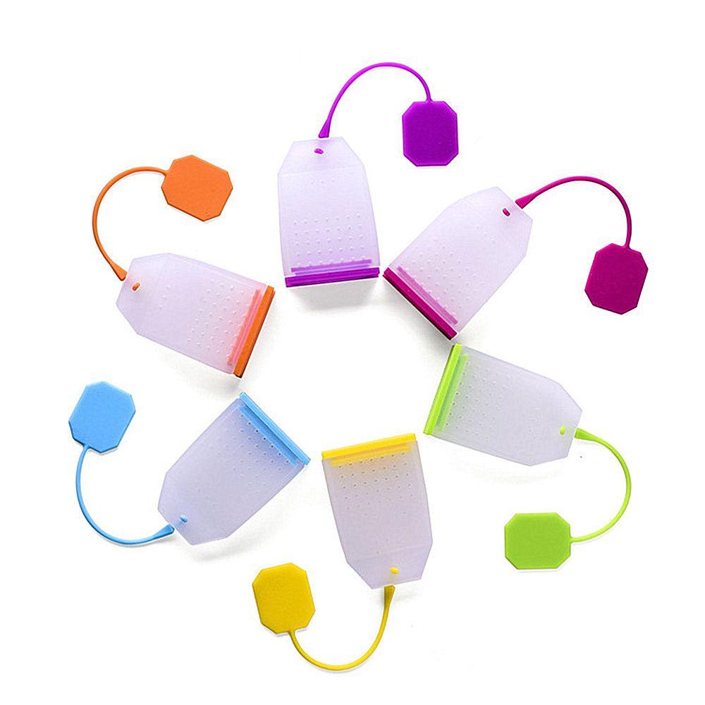 GOGOUP 1 Dụng Cụ Lọc Trà Hình Túi Lọc Trà Bằng Silicone Màu Sắc Ngẫu Nhiên