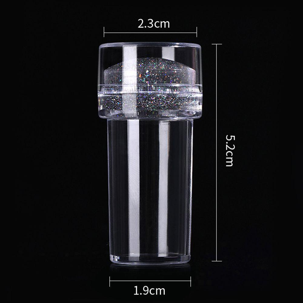 Con Dấu Trang Trí Móng Tay Bằng Silicon Mềm Kèm Dụng Cụ Cạo Tiện Dụng