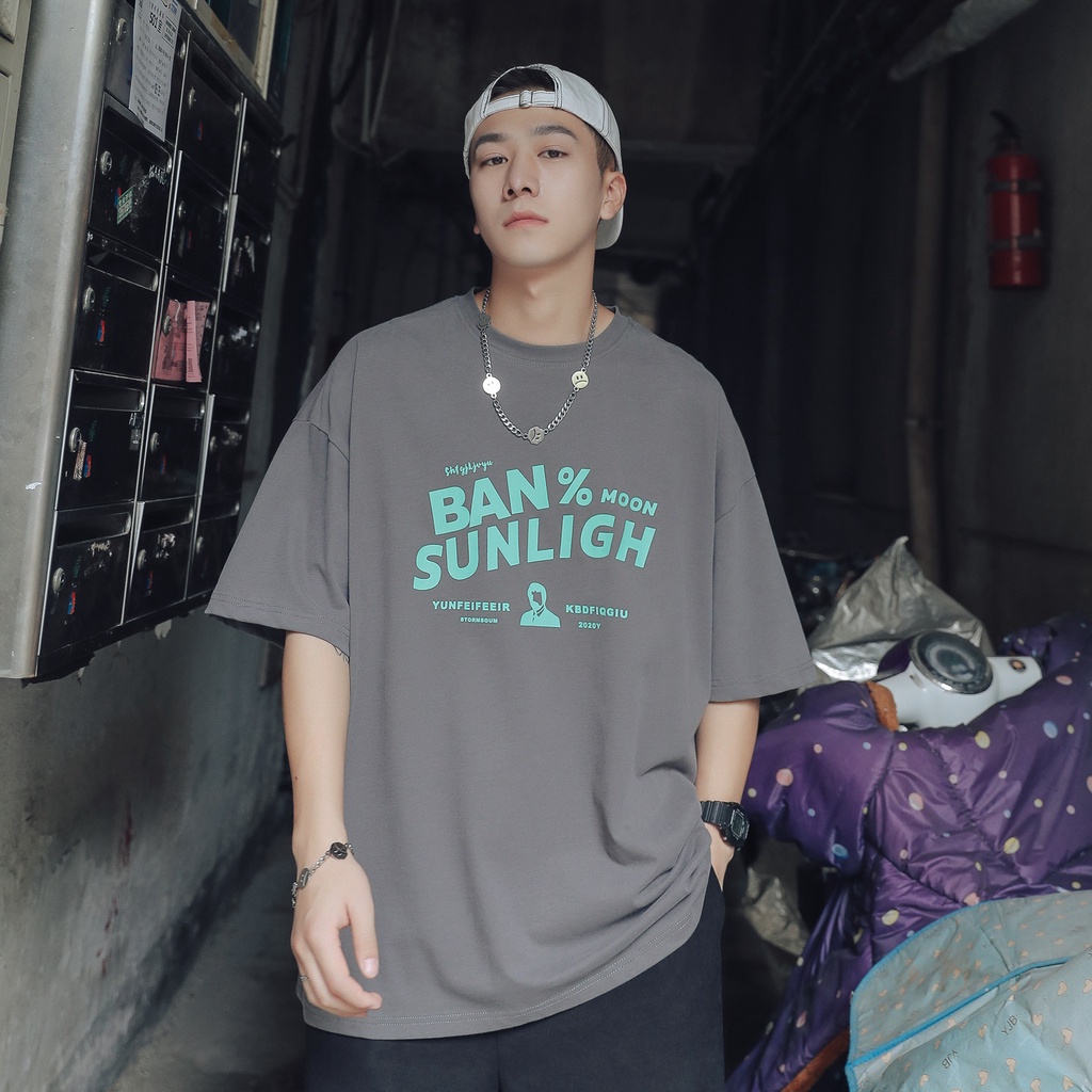 Áo Thun Tay Ngắn Dáng Rộng Phong Cách hip hop Thời Trang Mùa Hè Có 3 Màu size S-8XL