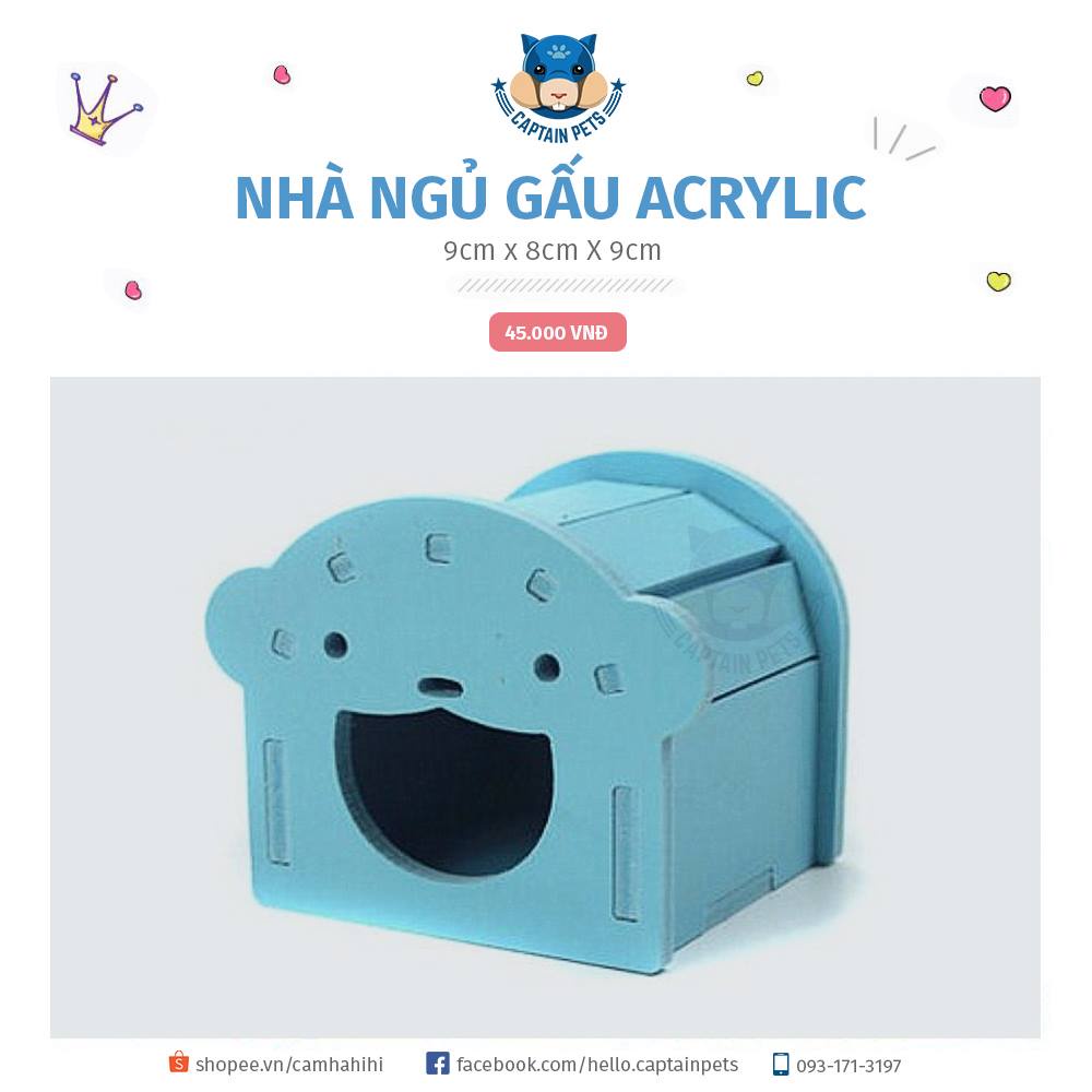Đồ chơi Acrylic sắc màu cho Hamster
