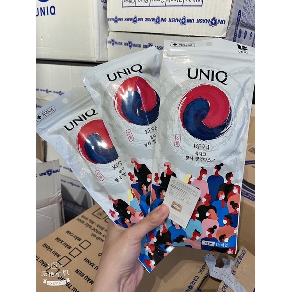 Thùng 300 Cái Khẩu Trang Cá Uni Mask KF94 Hàn Quốc