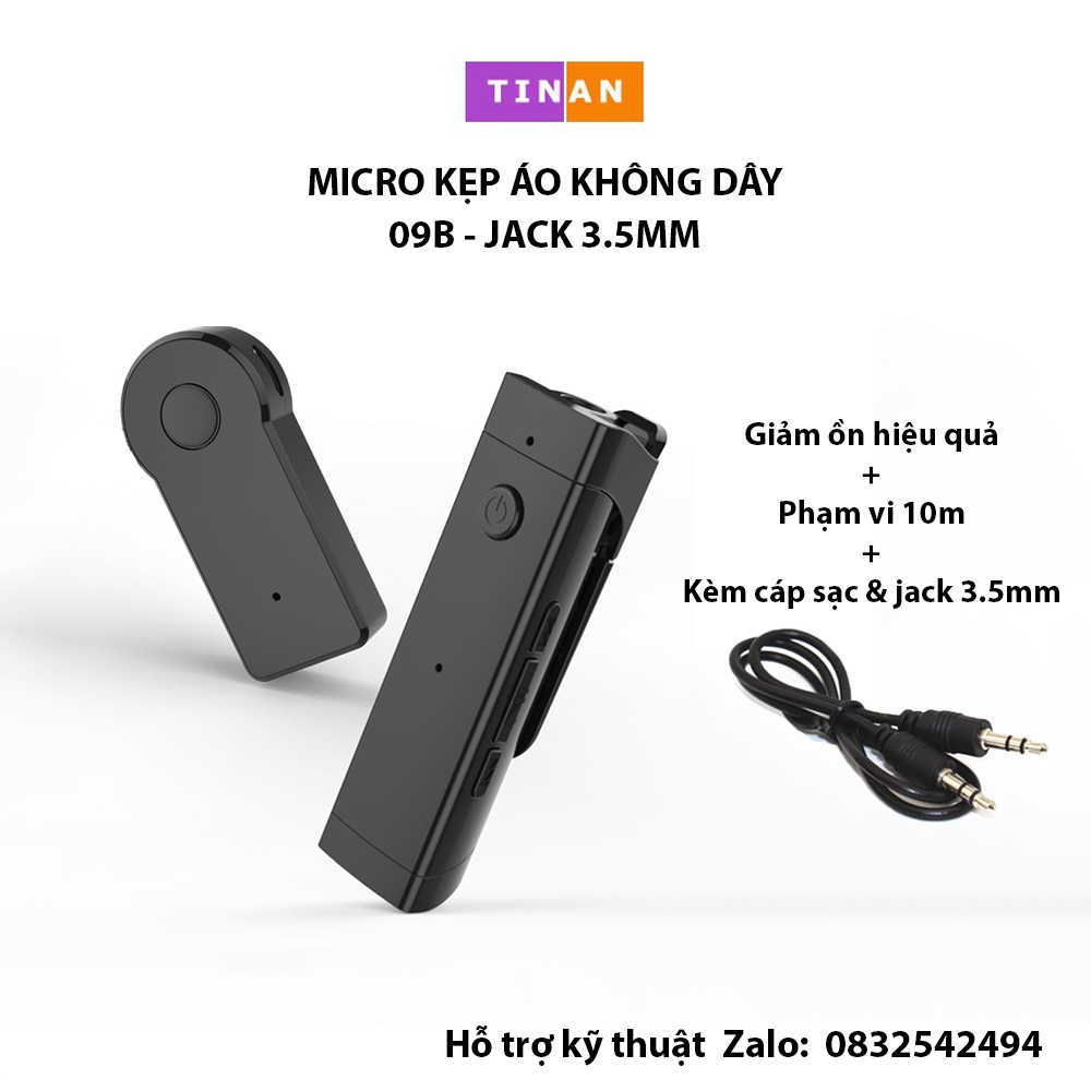 Micro Kẹp Áo Không Dây 09B, Dùng Dạy Học, Training