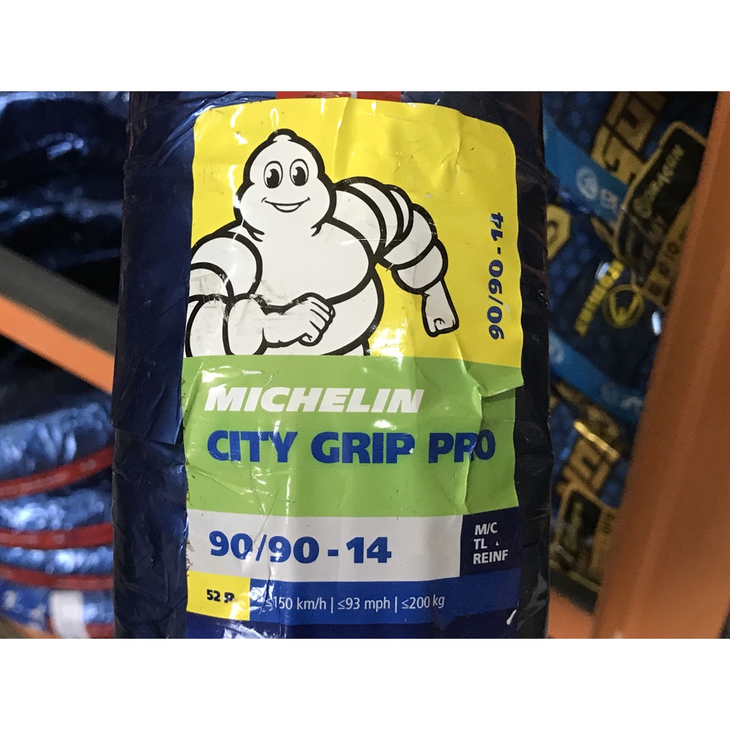 Vỏ Michelin City Grip Pro 70-80-90/90/14 Bánh Trước/Sau Airblade, Click, Vario, Vision, Mio - Không Ruột