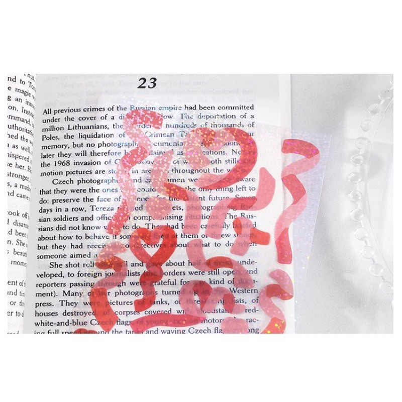 Confenti ribbon sticker 🎀 Colorful Ribbon Sticker ✨ Hình Dán nơ lấp lánh trang trí bullet journal