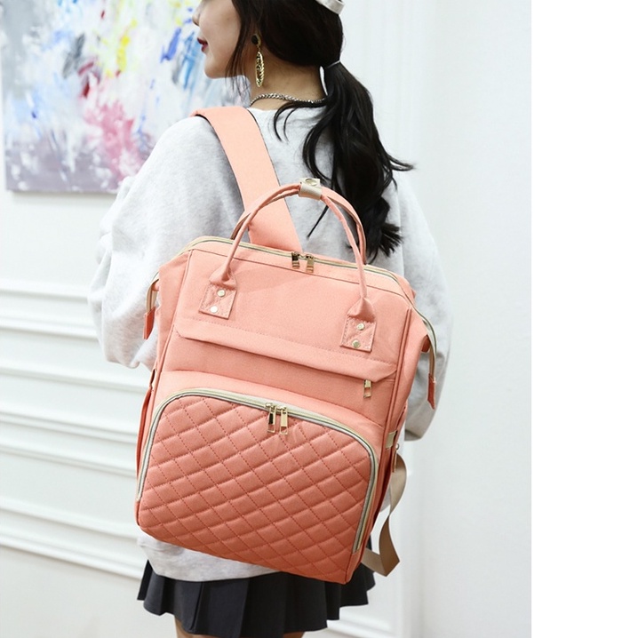 Ba Lô Đựng Đồ Dùng Em Bé Cho Mẹ Bỉm Sữa Phong Cách Mới