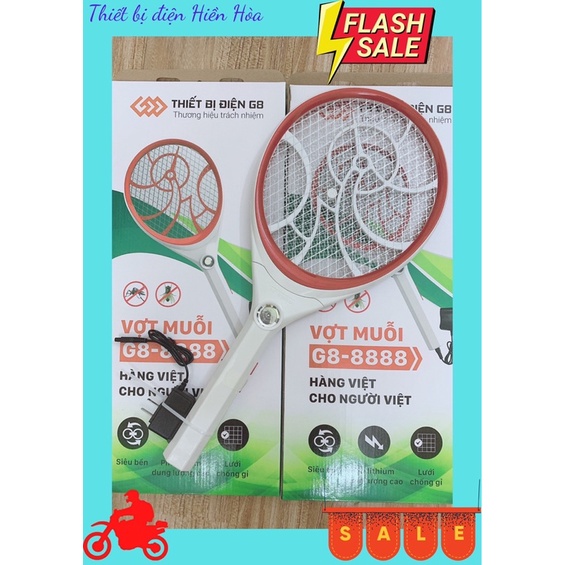 Vợt muỗi cao cấp G8-8888_Vợt muỗi siêu bền, siêu xịn