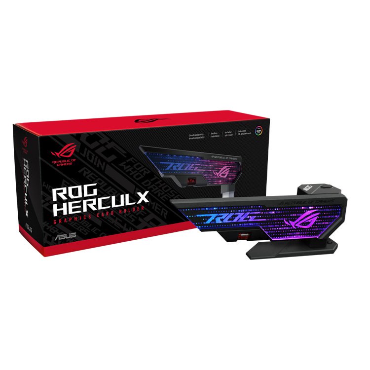 Giá đỡ VGA ASUS ROG XH01 HERCULX Graphics Card Holder - Hàng Chính Hãng