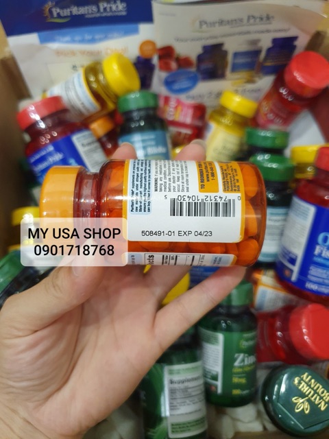 {CHÍNH HÃNG}Viên uống mờ vết thâm ❤️ Vitamin C 500mg Bioflavonoids & Rose Hips Puritan’s Pride 100 viên | BigBuy360 - bigbuy360.vn