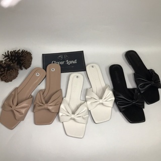 DÉP BỆT NƠ.  m  DẬP CHỮ ĐẾ DÉP. 3 MÀU TRẮNG. BE. ĐEN