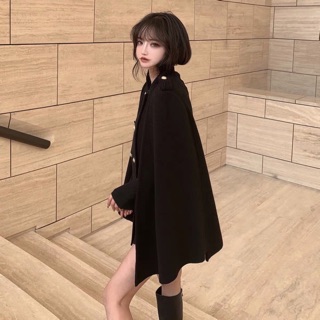 🖤🌨 [ Áo khoác dạ cape hàn quốc ] kèm ảnh thật TỰ CHỤP