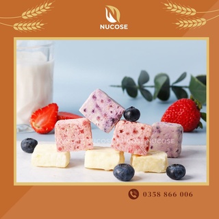 Sữa chua sấy đài loan, bánh sữa chua sấy khô mix hoa quả Nucose