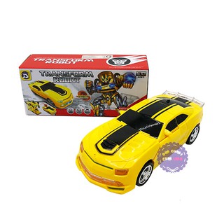 Hộp đồ chơi xe hơi ô tô biến hình Robot Transform có đèn nhạc 8986