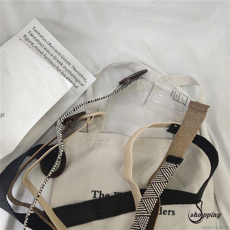 Thắt lưng bện dây co giãn phối khóa gỗ cho nữ