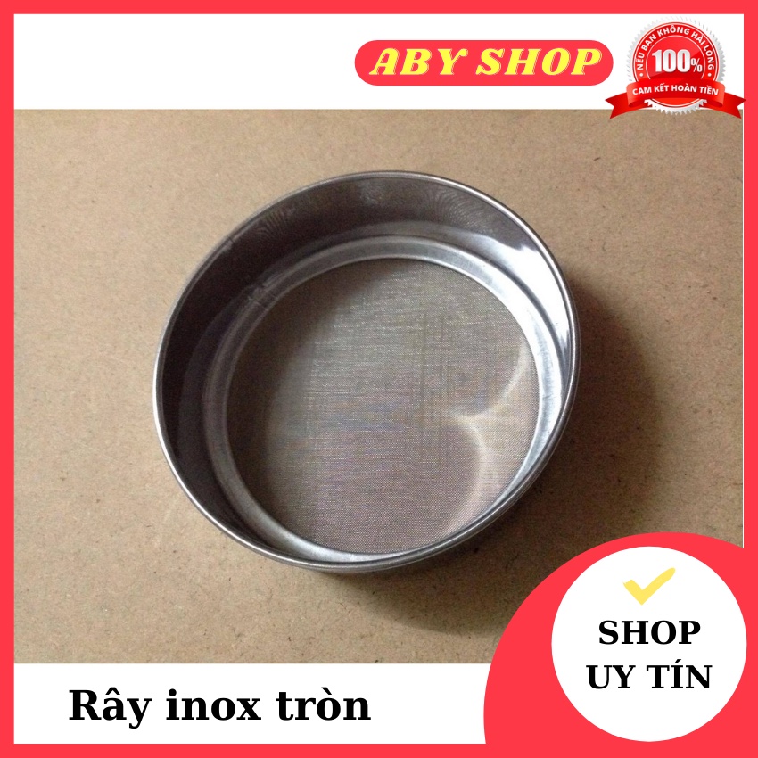 Rây inox tròn ⚡ GIÁ SỐC ⚡ rây bột lưới dày không tay cầm giúp cho bột trở nên mịn, không bị vón cục