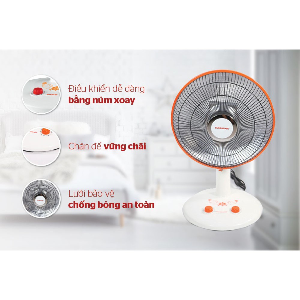 |CHÍNH HÃNG| Quạt sưởi halogen SUNHOUSE SHD7005 - Hàng bảo hành 12  tháng ,chính hãng