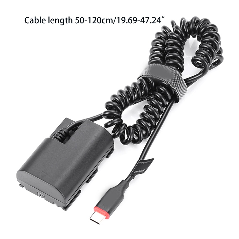 Dây Cáp Nguồn Type-C Sang LPE6 DR-E6 Cho Máy Ảnh 60D 70D 80D 5DS R 5D