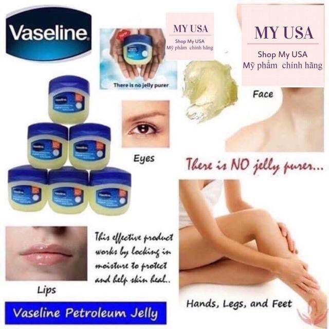 Sáp dưỡng mềm da❤️ SÁP DƯỠNG ẨM VASELINE PURE PETROLEUM JELLY 49G