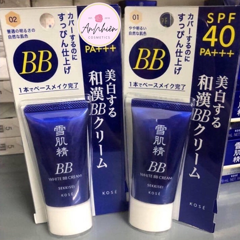 Kem nền trang điểm BB Kose Sekkisei Cream 6in1 chống nắng SPF 40 PA+++