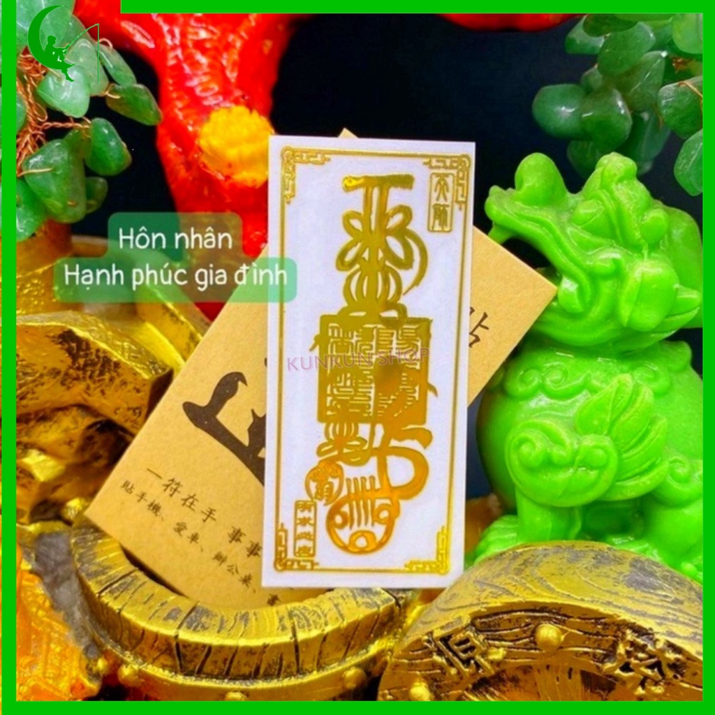 Linh Phù dán Điện thoại, Miếng dán Linh Phù mang tới Tài Lộc - May Mắn - Sức Khỏe - Phong Thủy dành cho điện thoại