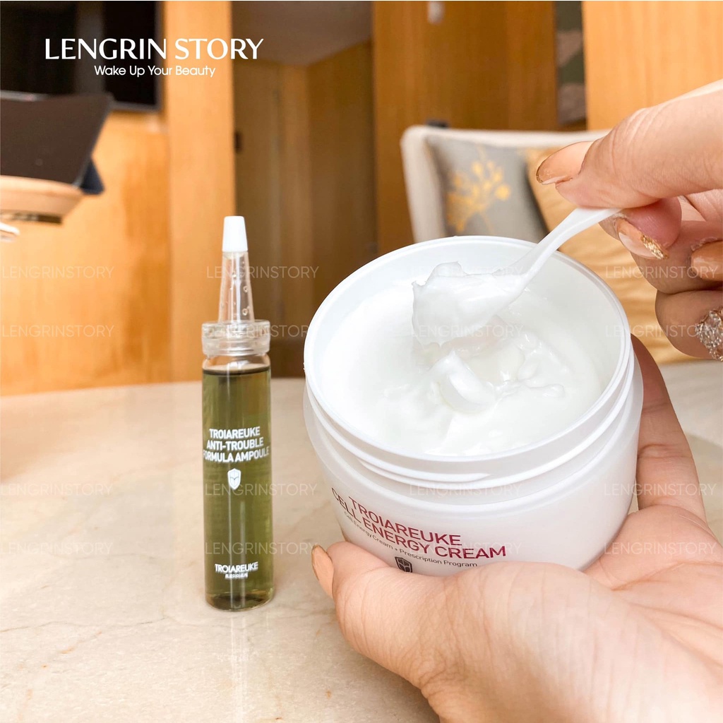 Kem dưỡng ẩm năng lượng tế bào da trẻ hóa Troiareuke Cell Energy Cream