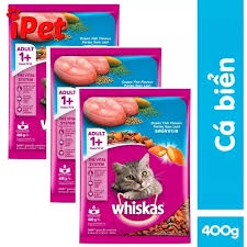 Thức ăn hạt khô mèo lớn whiskas 400g
