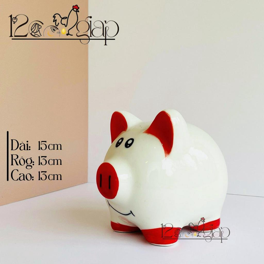 Lợn Sữa Gốm sứ Siêu Đáng Yêu - Heo Đất Tiết Kiệm Bát Tràng