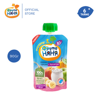 Bột ăn dặm Fruto 6 tháng vị táo, chuối, sữa 200g 011114