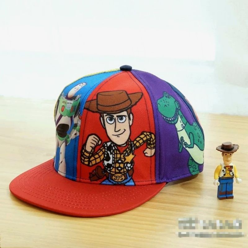 Mũ lưỡi trai H&amp;M xuất dư cho bé trai 3-8 tuổi - Nón Snapback trẻ em Mẫu Hoạt hình cao bồi Woody