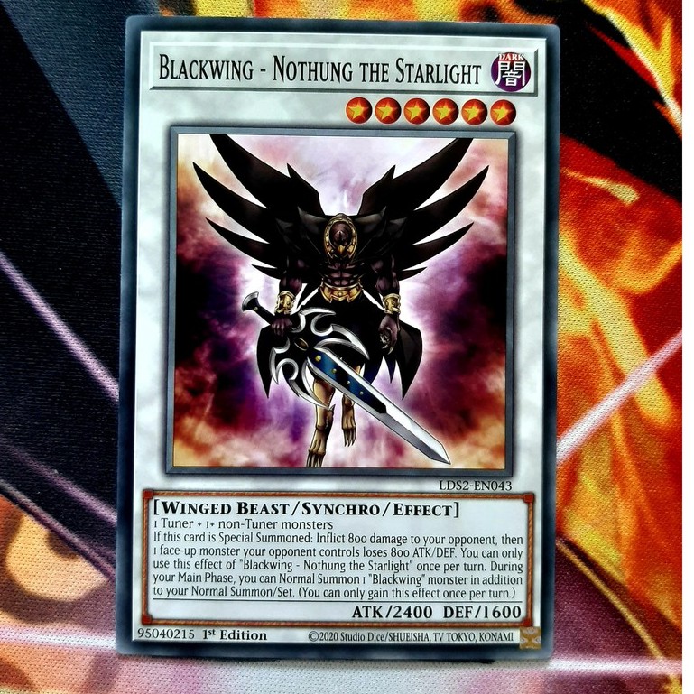 Thẻ Bài Mint90 Yugioh Monster Blackwing - Nothung the Starlight - Common