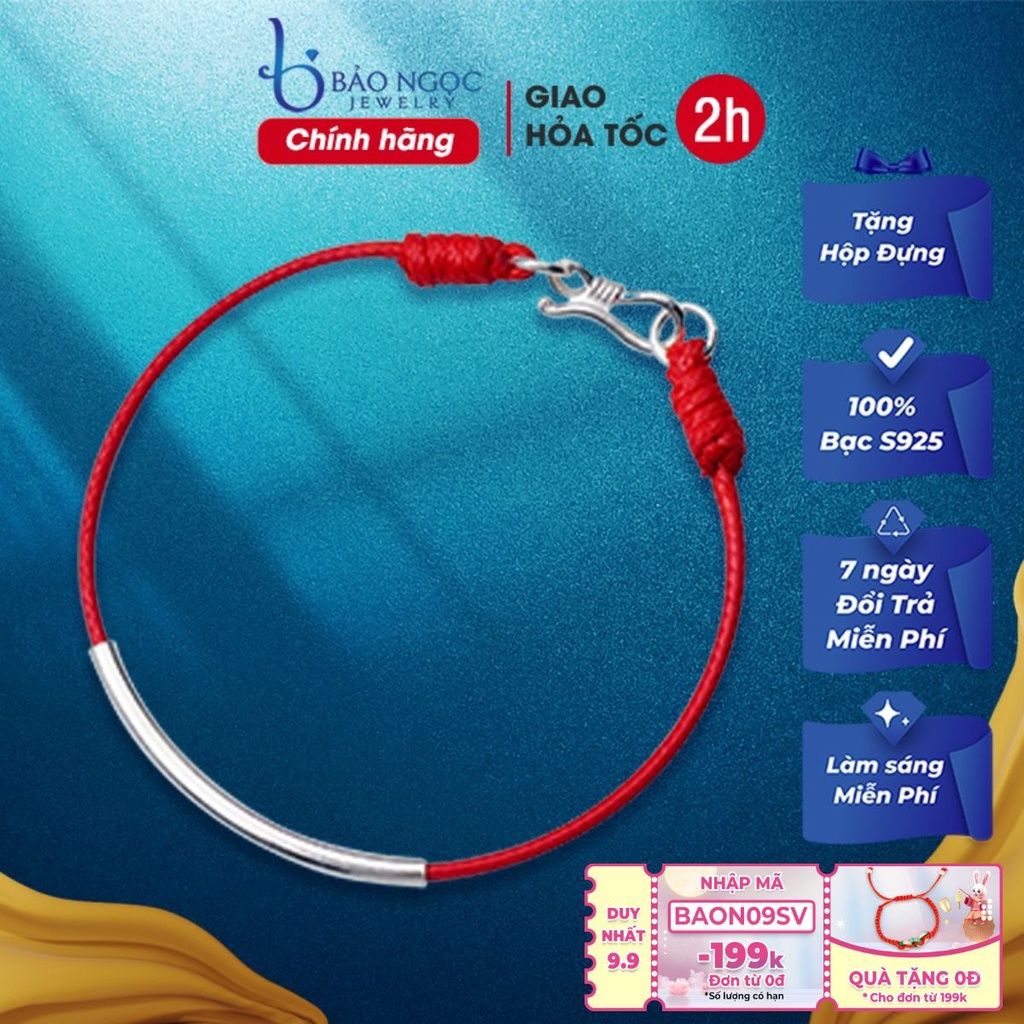 Vòng Tay May Mắn Dành Chỉ Đỏ Bạc 925 Cho Nữ Đẹp L1556 - Bảo Ngọc Jewelry