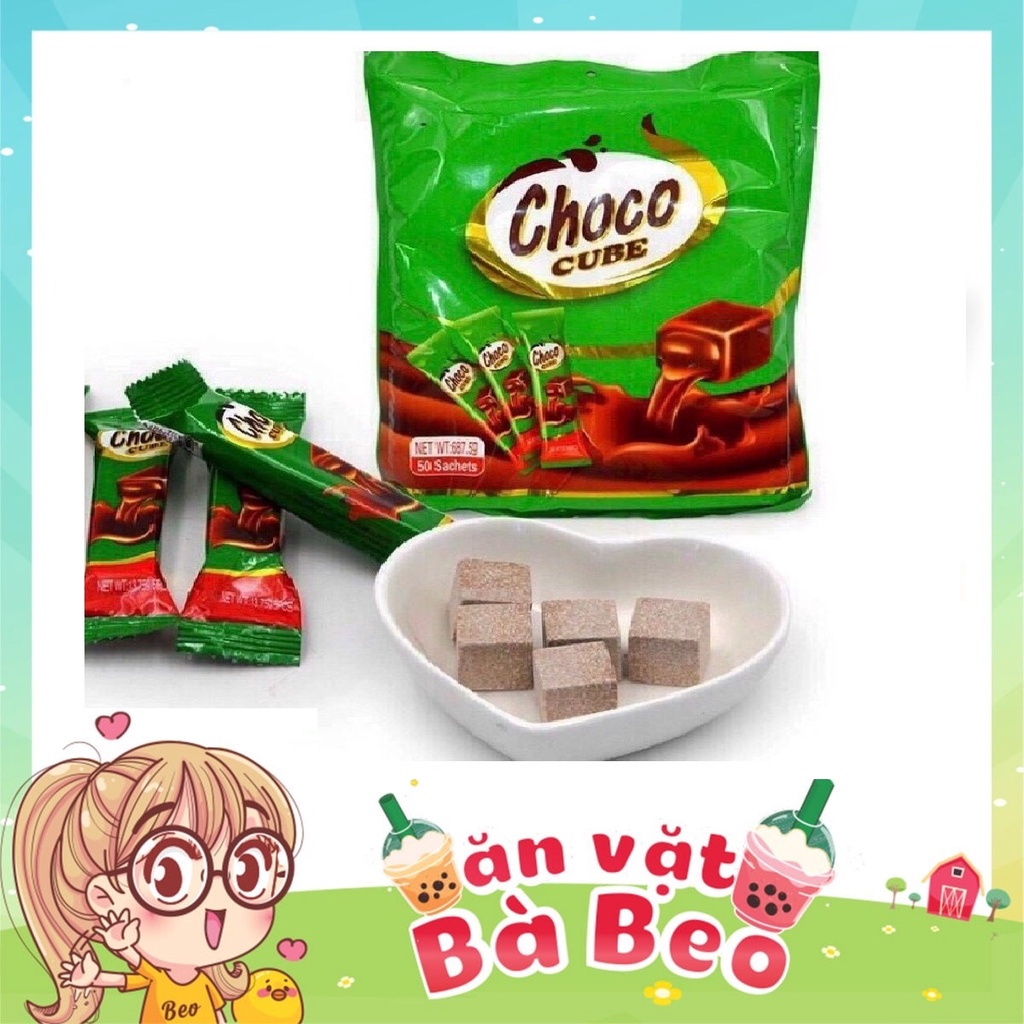 Kẹo Milo 250 viên ❤FREESHIP ❤ Cube 50 gói nhỏ mỗi gói 5 viên