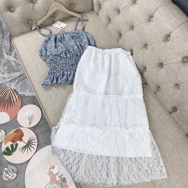 Set đồ nữ cá tính, set váy dài áo dây đi chơi sang chảnh mùa hè đẹp 8A00054 THVVN | BigBuy360 - bigbuy360.vn
