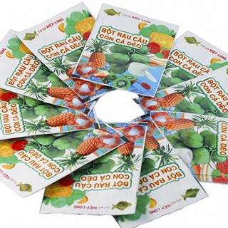 Hộp 10 gói bột rau câu con cá dẻo hiệu Hiệp Long