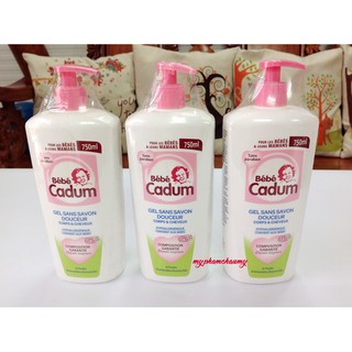 Tắm gội Bebe Cadum cho sơ sinh và trẻ nhỏ