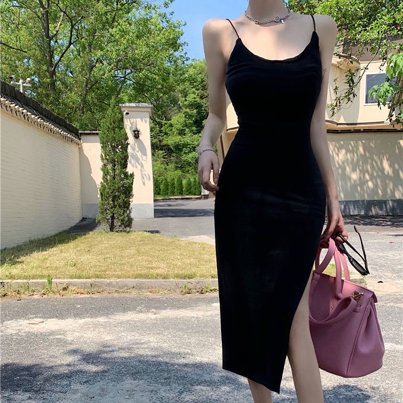 COZOK Đầm Sát Nách Dáng Ôm Thời Trang Hong Kong Quyến Rũ