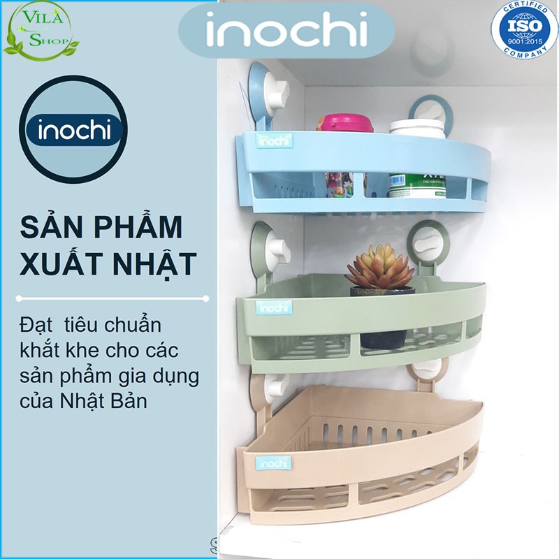 Kệ Treo Đồ, Kệ Treo Góc Chân Hút Cao Su Inochi Bám Siêu Chắc - Nhựa Cao Cấp Siêu Bền