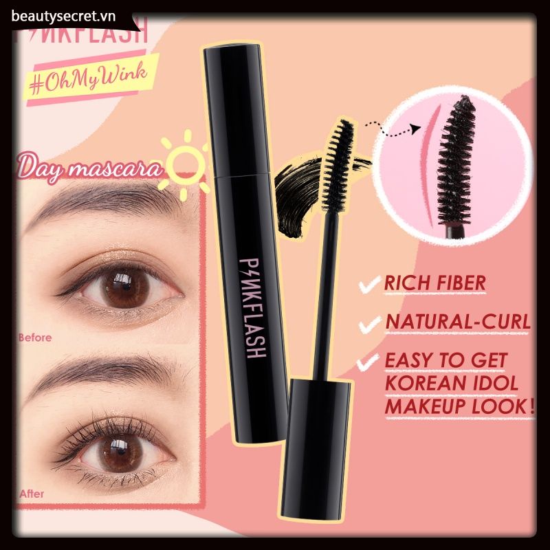 Mascara làm dài mi tự nhiên chống thấm nước PINKFLASH OhMyWink
 | BigBuy360 - bigbuy360.vn