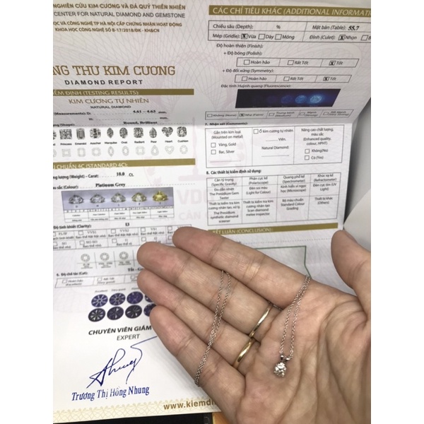 Mặt dây chuyền kim cương