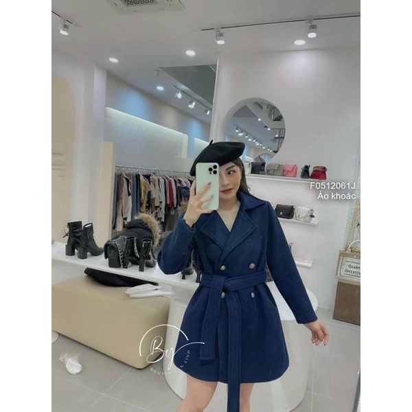 Áo khoác dạ cổ vest form dài!