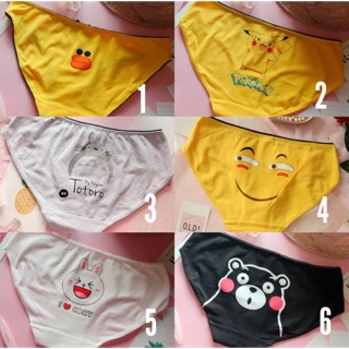 Quần lót nữ hình thú cực xinh cotton 100%