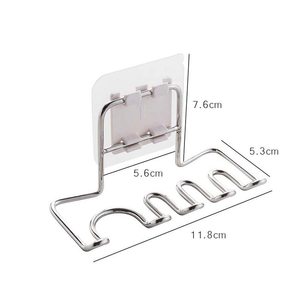 Giá đỡ bàn chải đánh răng bằng thép không gỉ gắn tường không để lại dấu thiết kế đa năng tiện dụng