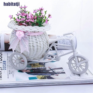Giỏ Hoa Xe Đạp Ba Bánh Màu Trắng Dễ Thương