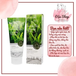 Sữa rửa mặt trà xanh 3W CLINIC Green Tea Cleansing Foam 100ml