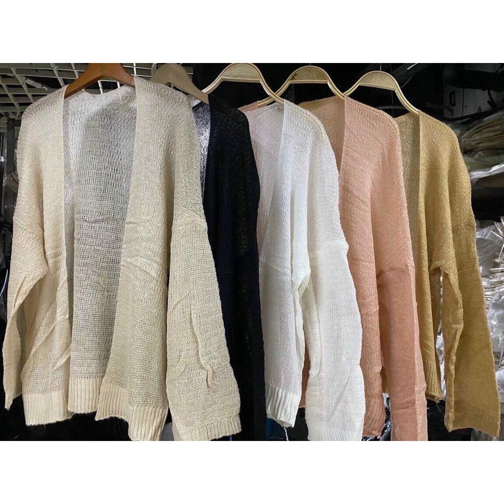 (Có sẵn- Giao ngay)Áo khoác cardigan len mỏng nhiều màu - SHOPFORGIRL | BigBuy360 - bigbuy360.vn